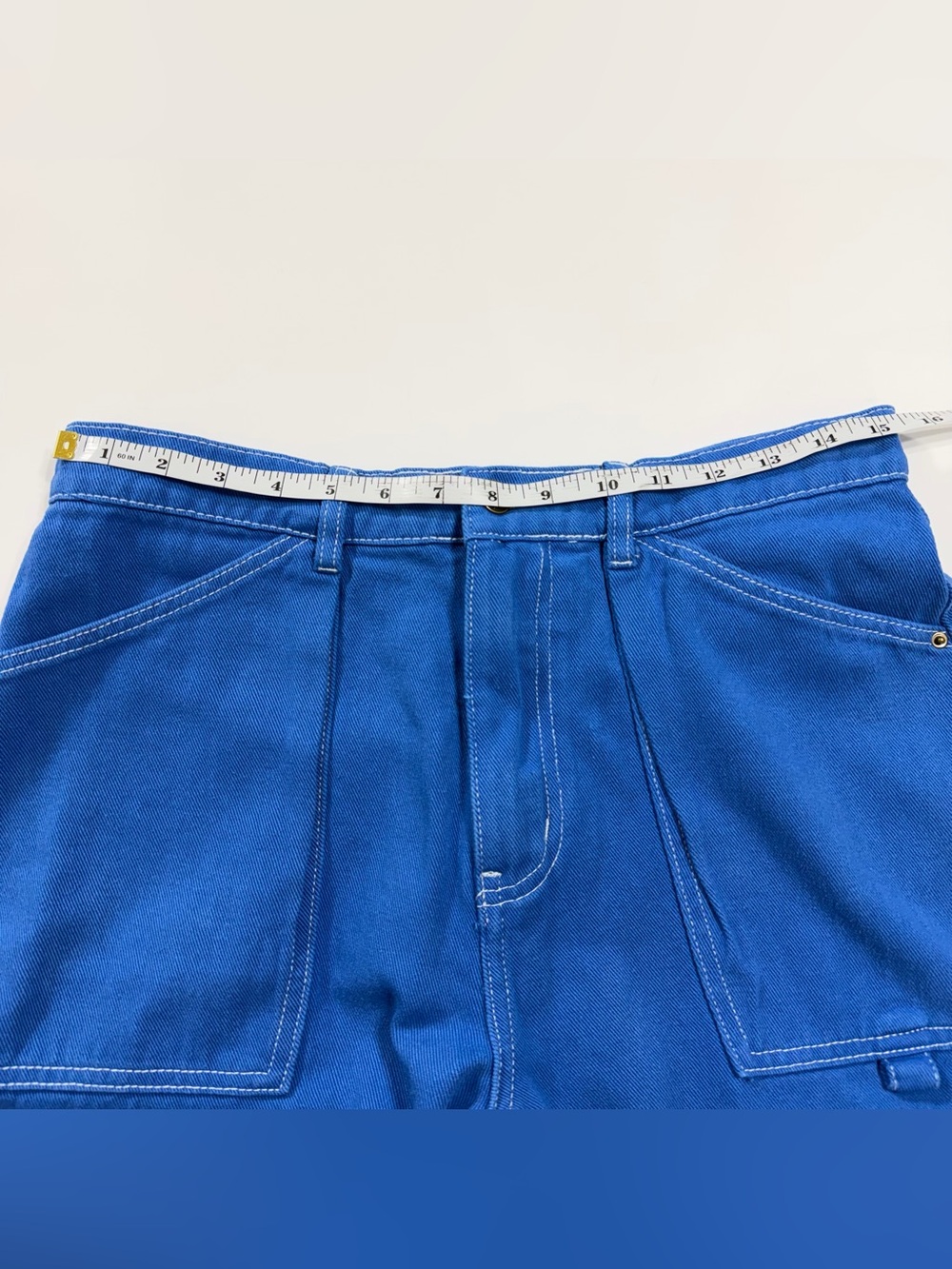 Lioness Miami Vice Cobalt Blue Baggy Wide Leg Jeans M Denim Pants - Picture 11 of 12